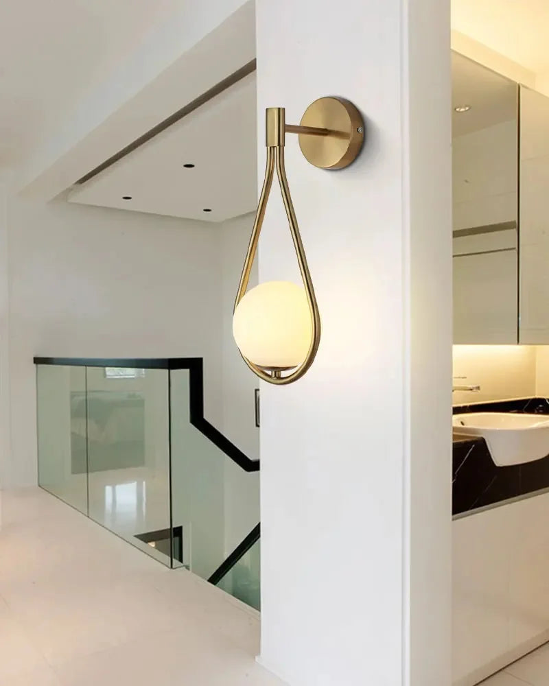 Moonlight - Applique Mural métal et verre