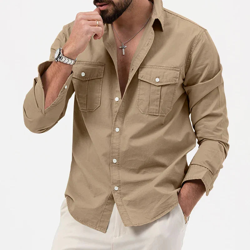 Chemise multi-poches décontractée et respirante