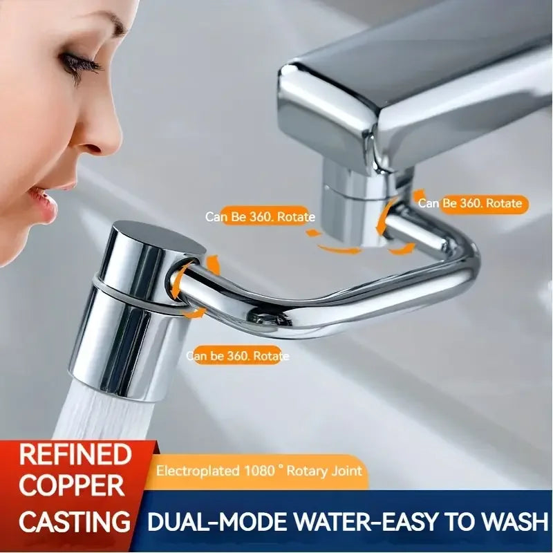 Extension de Robinet Pivotante 1080° – 2 Modes d’Eau