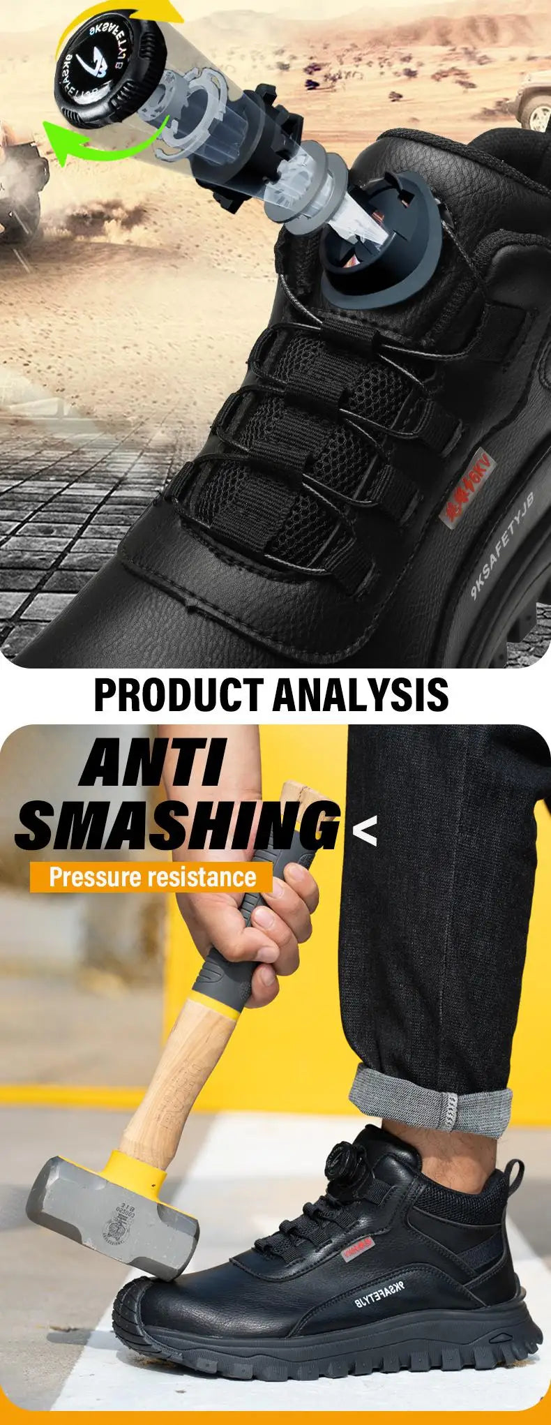 Bottes de sécurité Parker imperméables et à lacets Homme