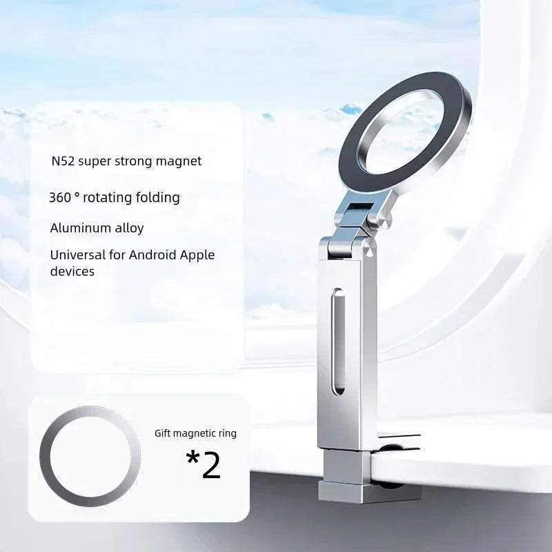Support de téléphone universel magnétique et pliable - Rotation 360°