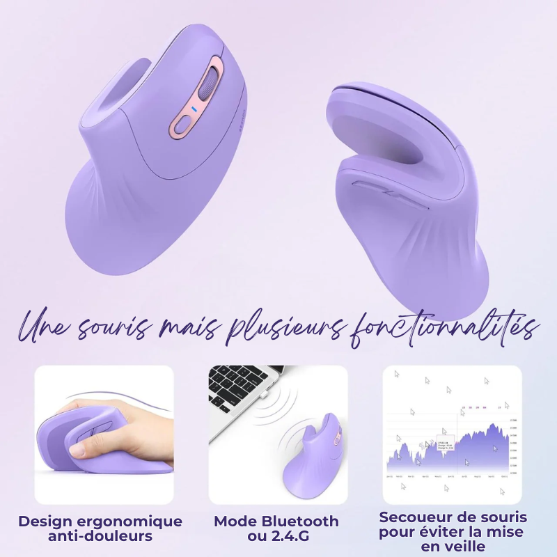 Ergonomic Wireless Pain-Relief Mouse