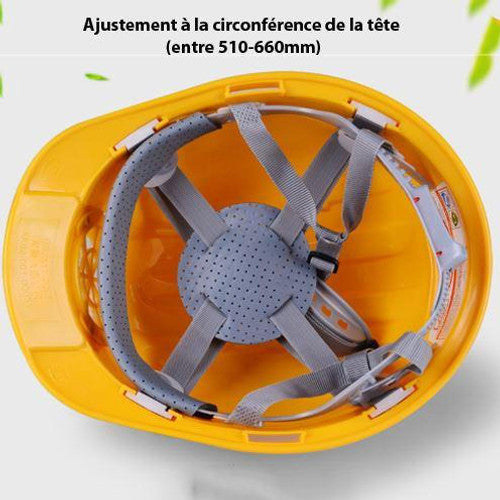 Casque de Chantier Fraîcheur - Ventilateur Solaire Intégré