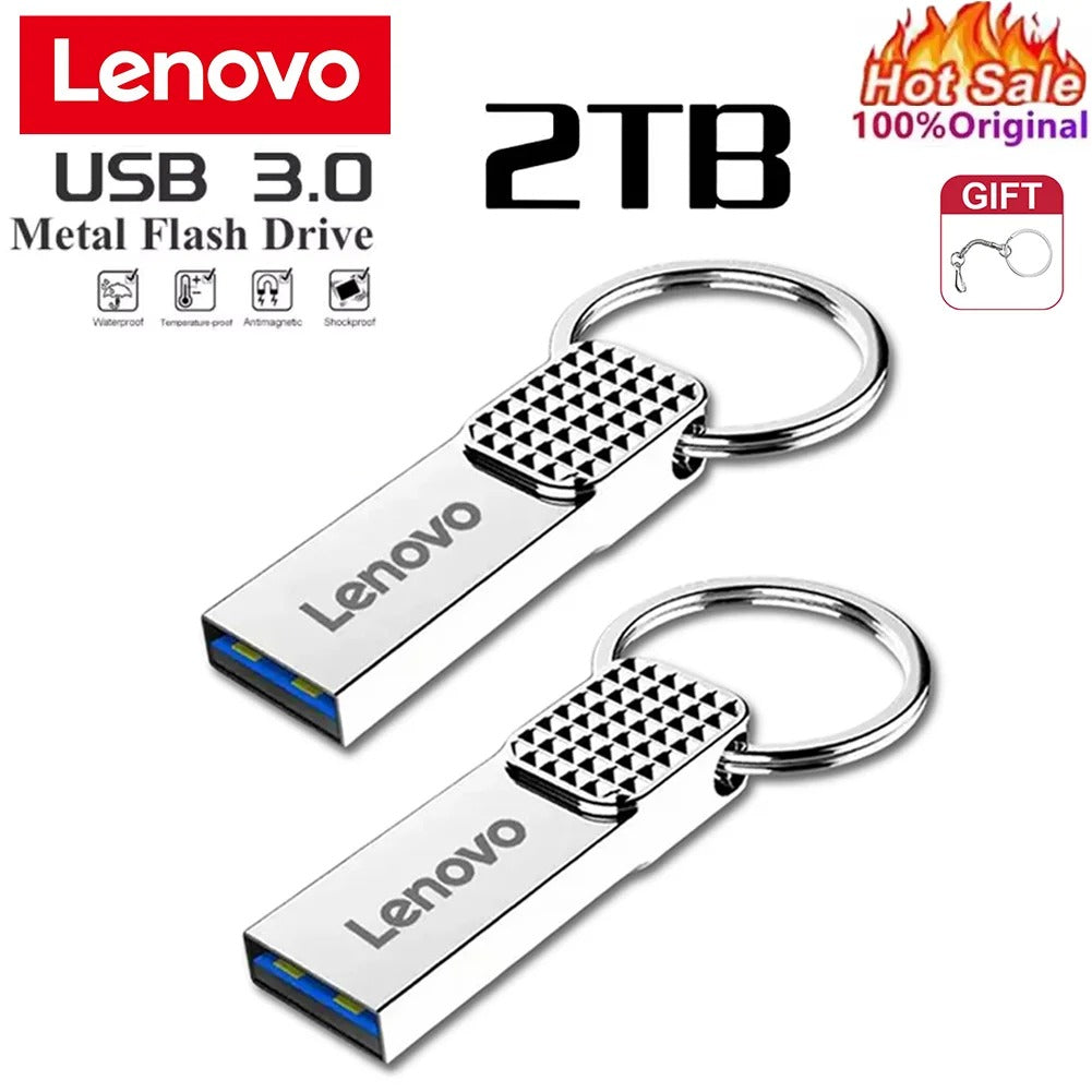Lenovo - Mini clé USB 2TO en métal Haute Vitesse