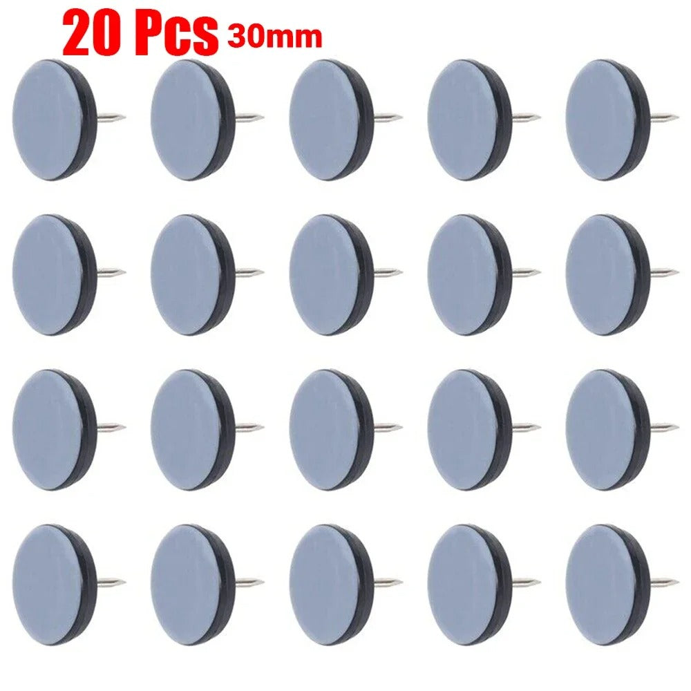 20x Clous Coussinets coulissants pour pieds de meubles