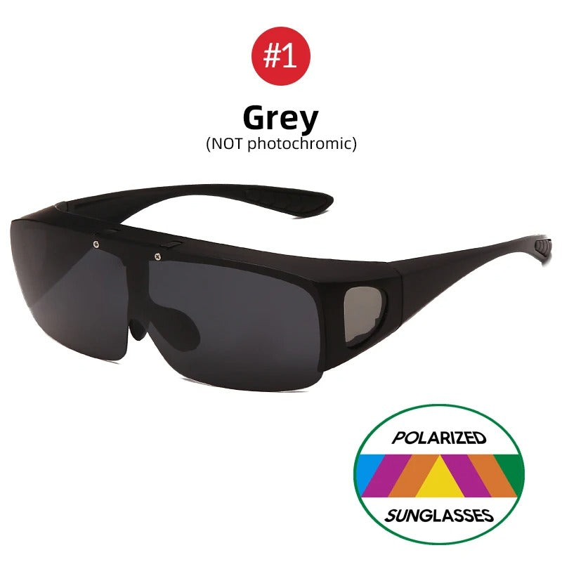 Surlunettes de conduite anti-éblouissement verres repliables