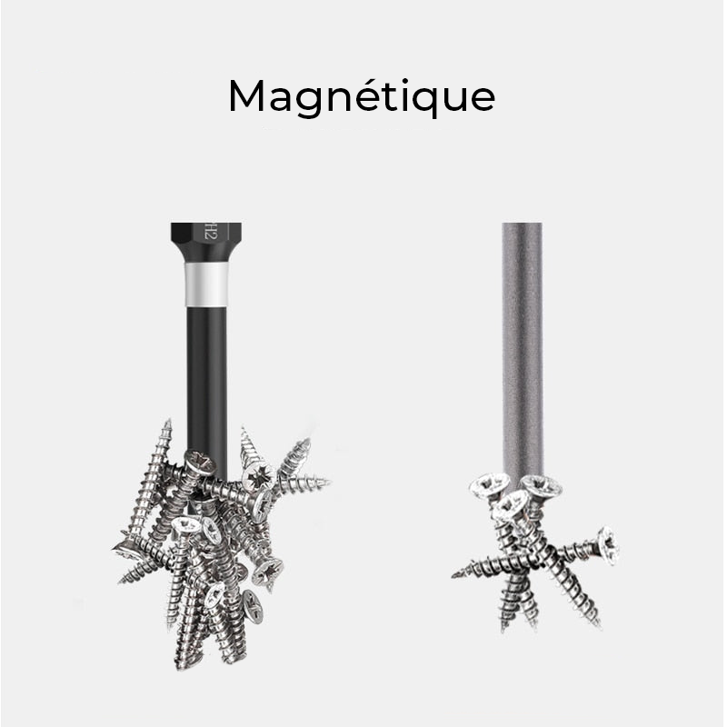 Lot de têtes magnétiques pour perceuse