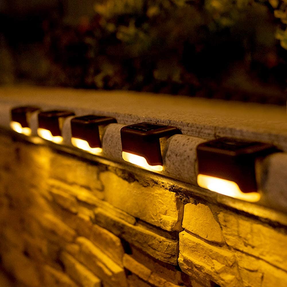 Lot de 8 Lampes LED solaires pour escaliers