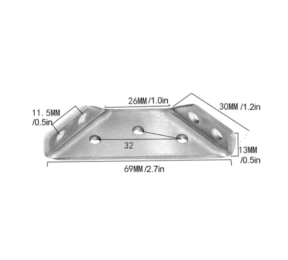 Support triangulaire renforçateur d'angle