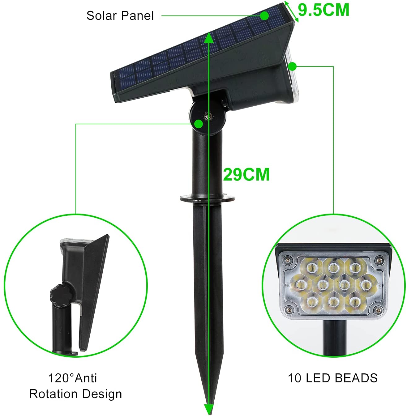 1 ACHETÉ = 1 OFFERT ! Projecteur LED Solaire