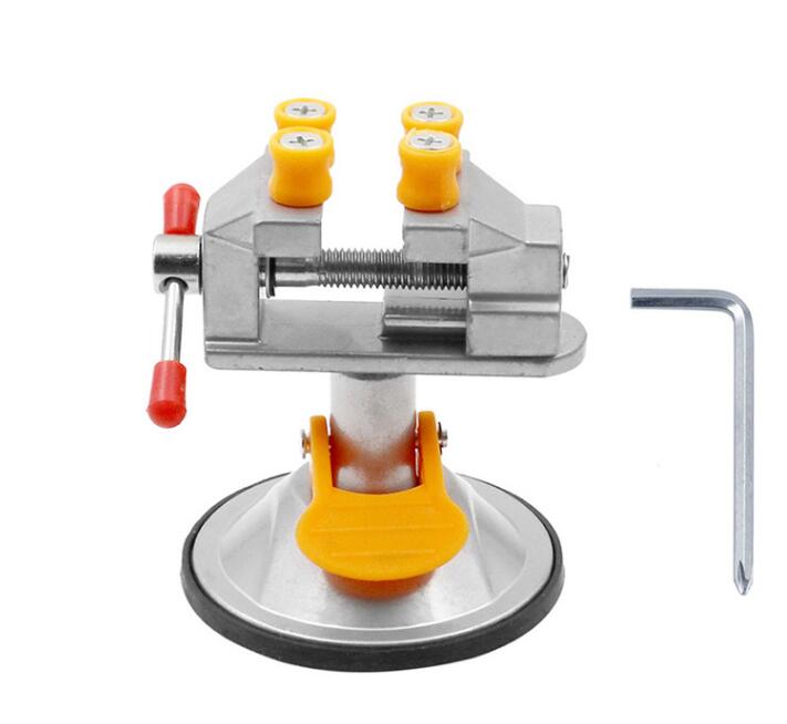 Mini étau d'établi à base rotative