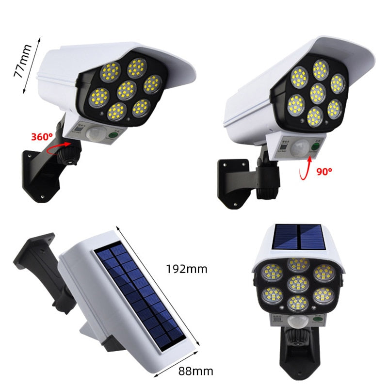 Lampe-LED-solaire-rotative-avec-système-PIR