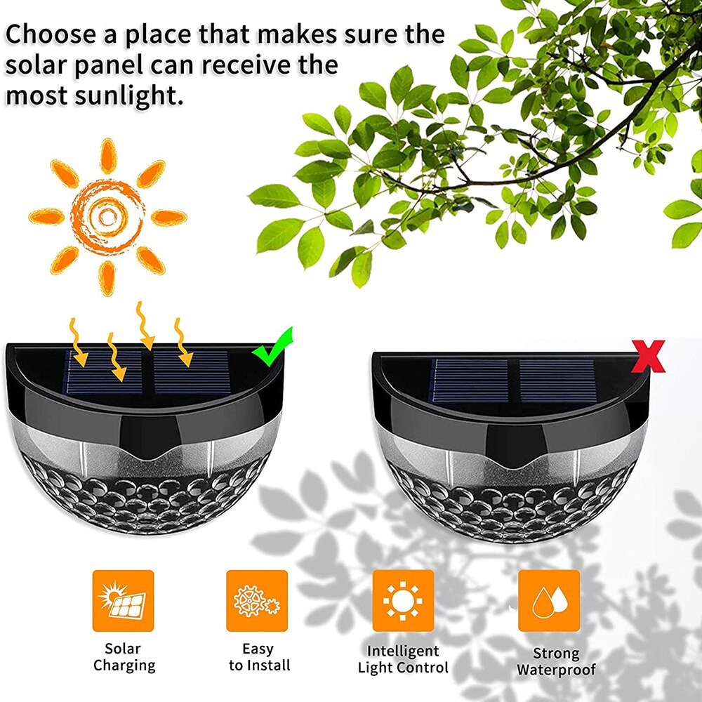 Applique mural lumière lampe solaire