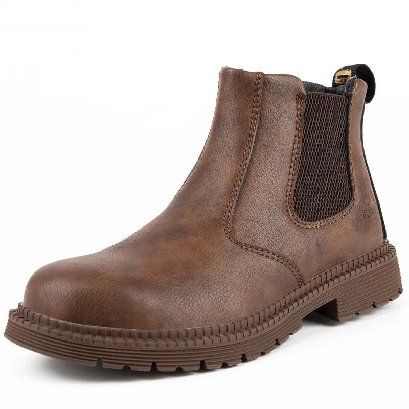 Bottines de sécurité en cuir