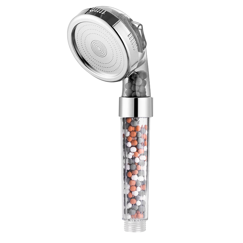 Pommeau de douche avec billes filtrantes