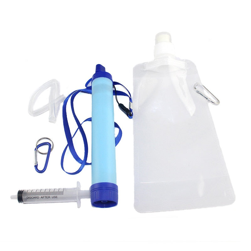 Filtre à eau en forme de paille