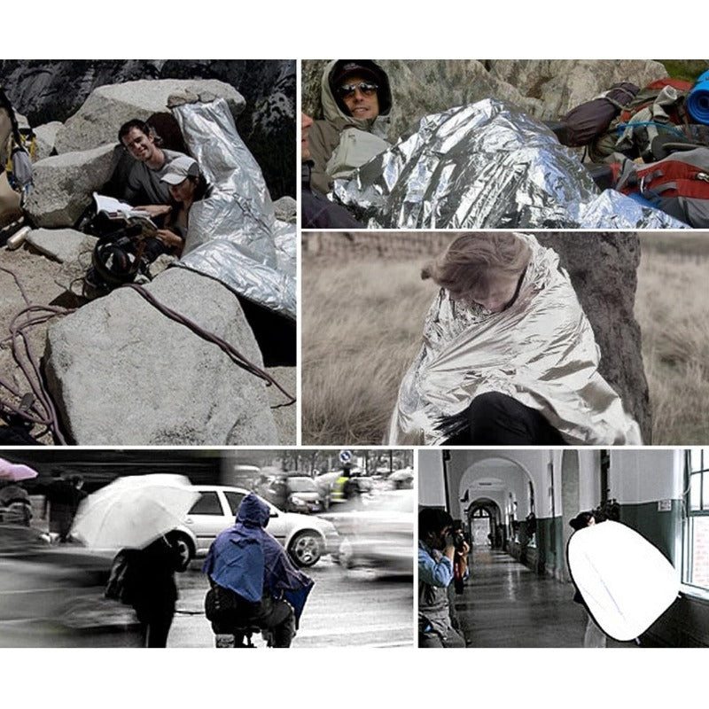 Couverture de survie d'urgence - thermique et imperméable