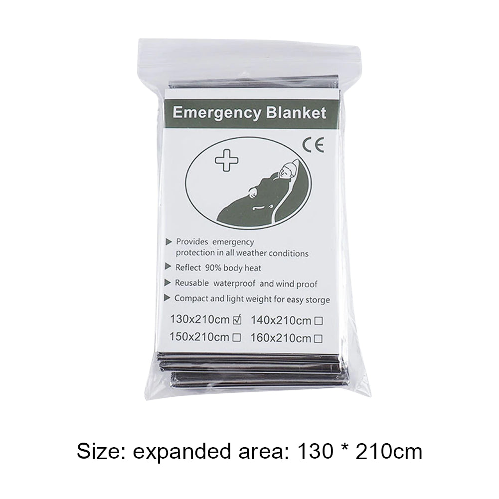 Couverture de survie d'urgence - thermique et imperméable