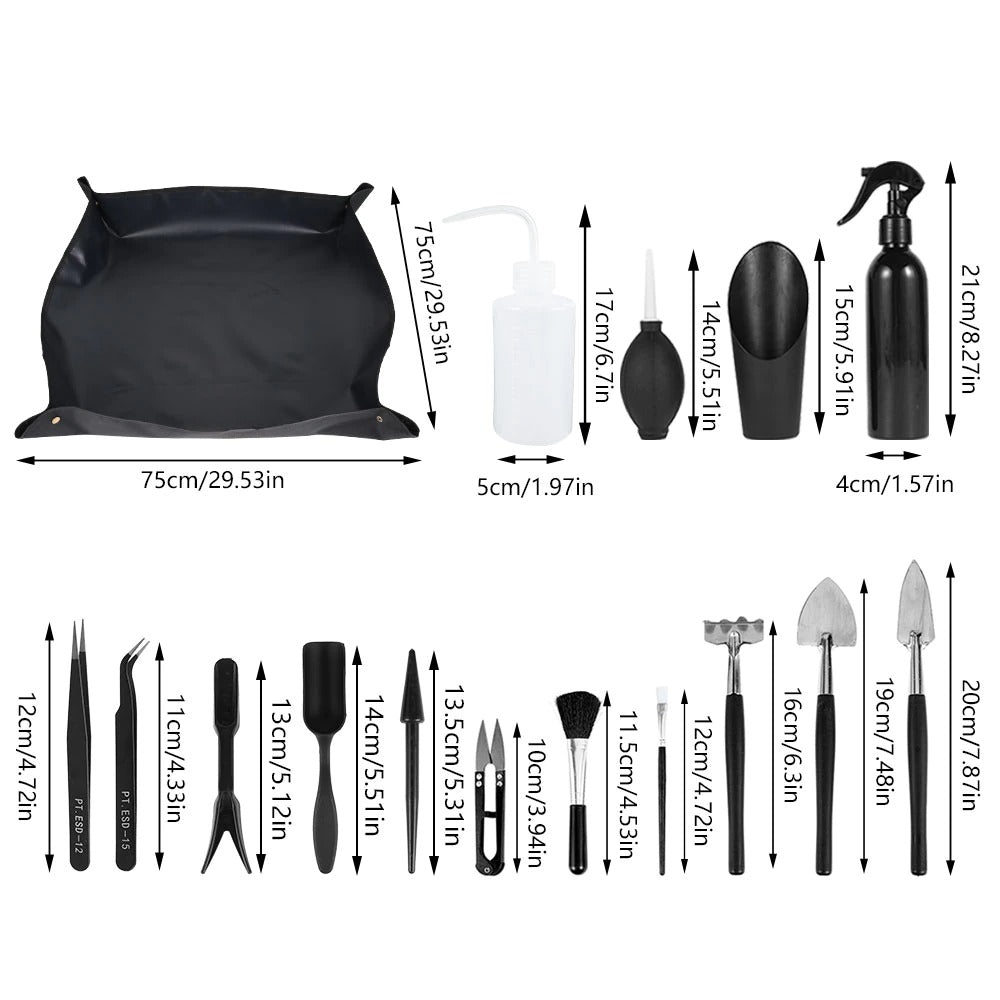 Mini Set complet pour jardiner - 16 accessoires