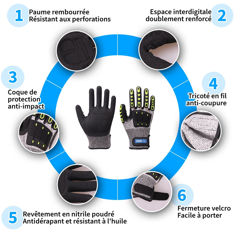 Gants ultra résistants pour bricolage