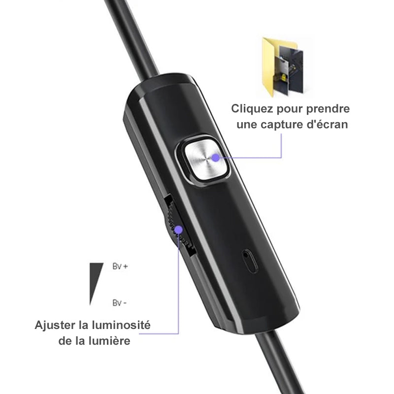 Caméra d'Endoscope WiFi à Mise au Point Automatique