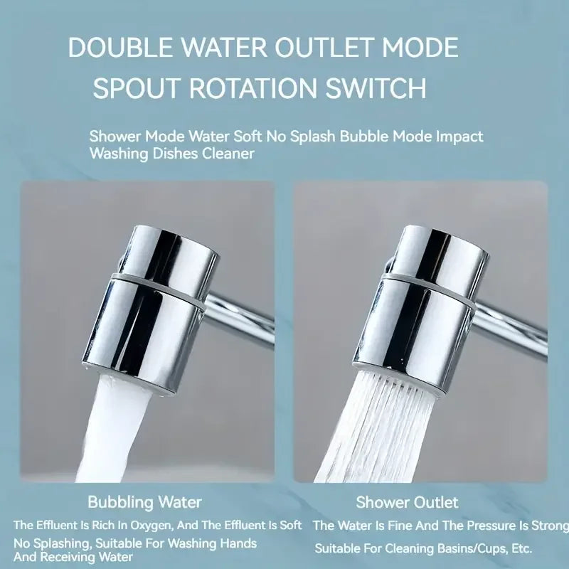 Extension de Robinet Pivotante 1080° – 2 Modes d’Eau