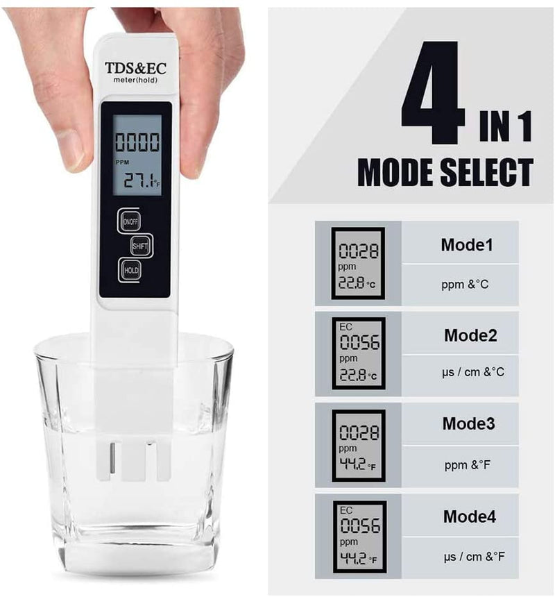 Acheter Test de qualité de l'eau testeur d'eau numérique compteur 3  en 1 TDS EC température
