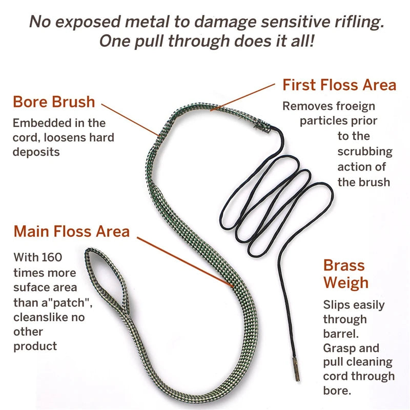 Corde de Nettoyage de Canon de Fusil