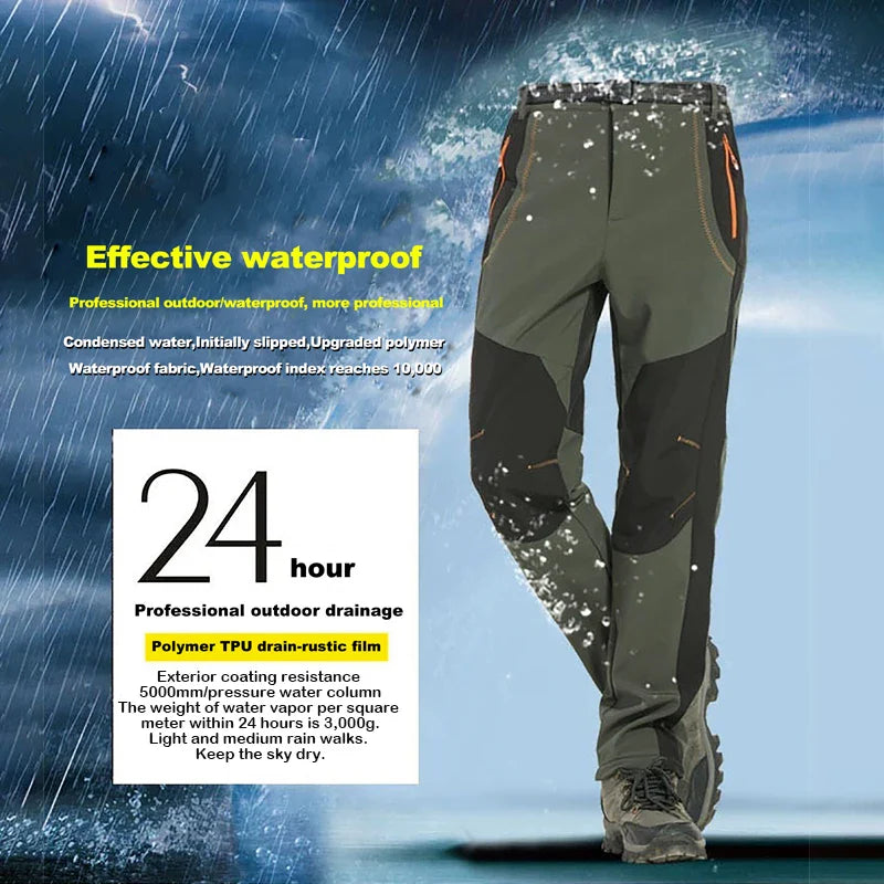 Pantalon de Travail Doublé Imperméable & Coupe-Vent