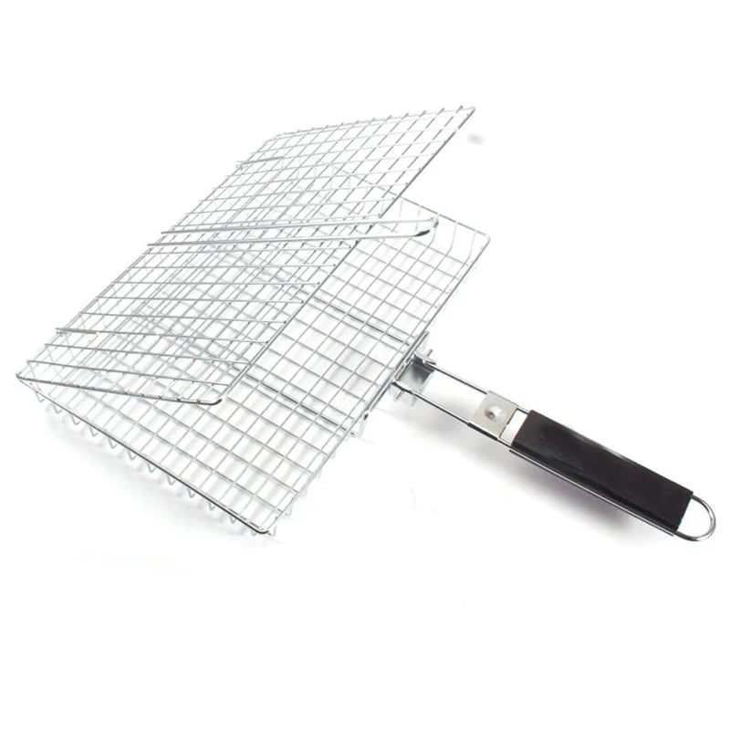 Panier BBQ Inox Anti-Chute pour Cuisson Uniforme