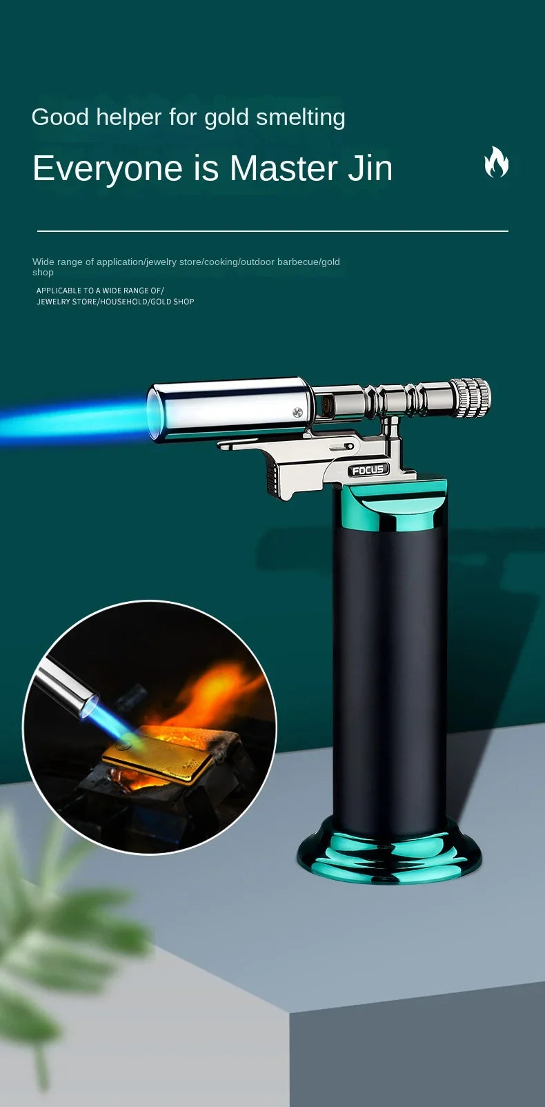 Mini Chalumeau à Gaz - Flamme Puissante & Réglable