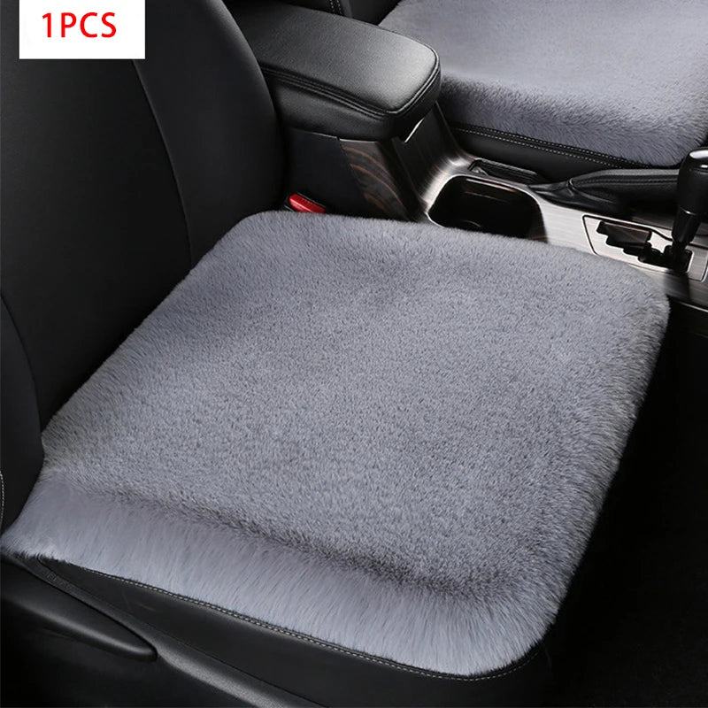 Lot de 3 Coussins Assises de Voiture Fourrure - Doux et Confortables