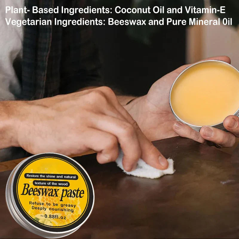 Cire d'Abeille pour Traitement de Bois - Meubles, Planches...