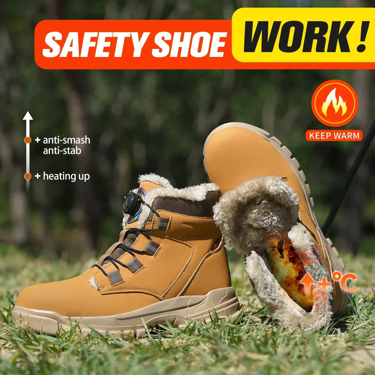 Bottes de Sécurité Hiver Imperméables avec Embout Acier