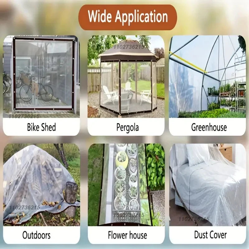 Bâche Transparente Imperméable Ultra-Résistante Multi-Usages