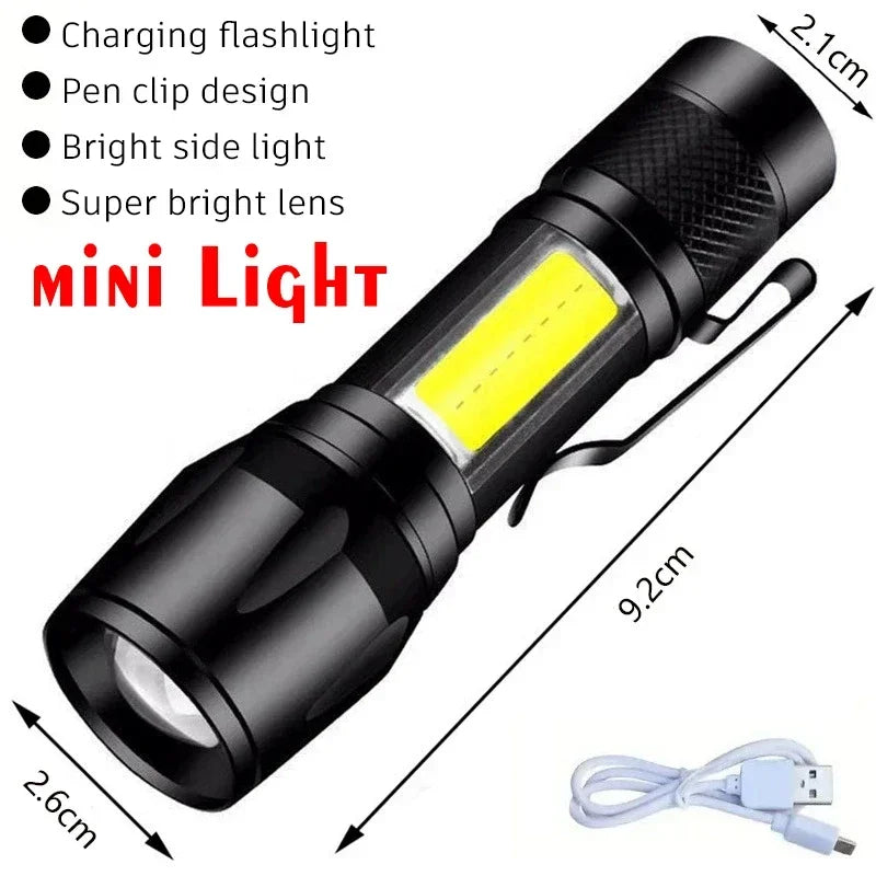 2X Mini Lampe Porte-Clés LED Ultra Puissante