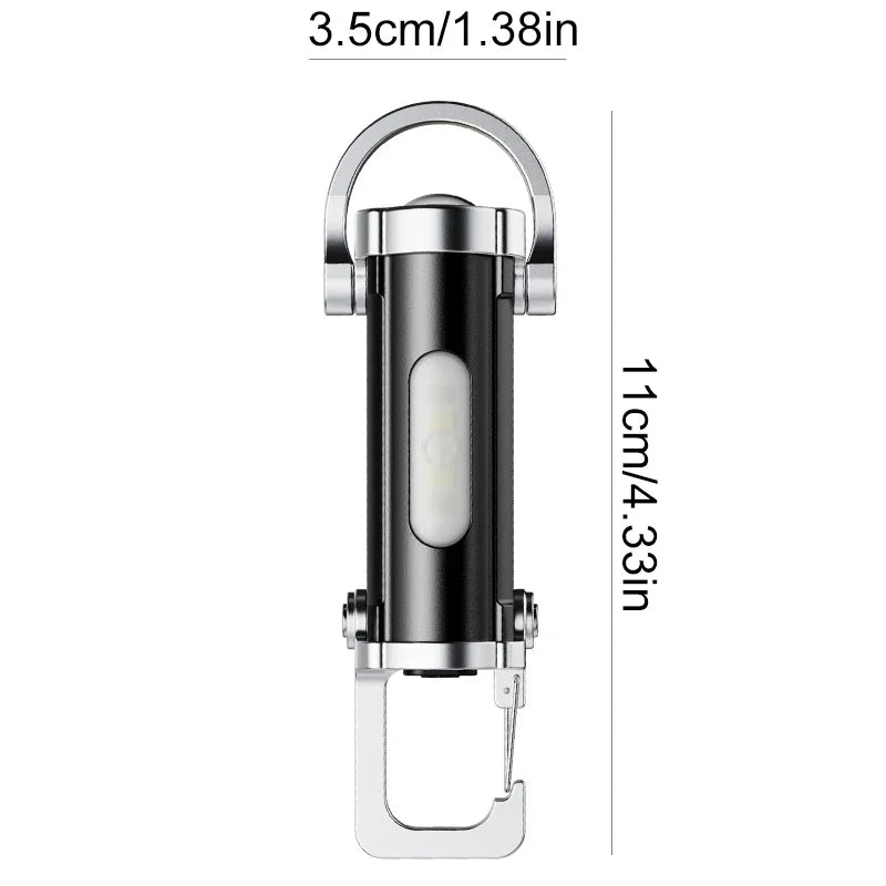 Mini Lampe Torche Porte-Clé 7 Modes d'éclairage - 1 ACHETÉE = 1 OFFERTE