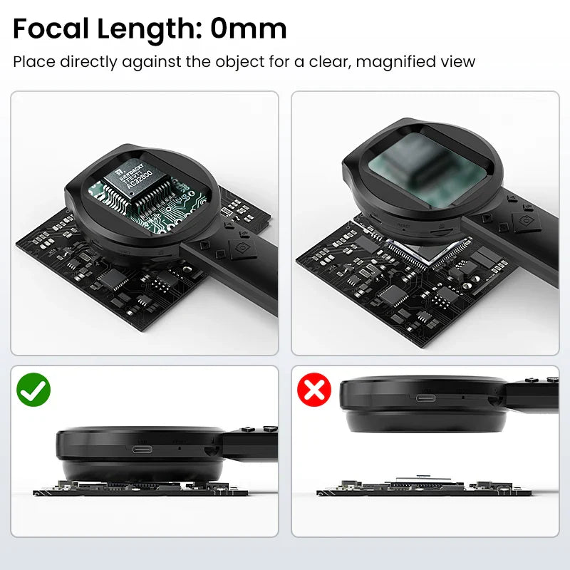 Loupe Numérique Portable IPS 2.8 pouces HD 1080P 100X