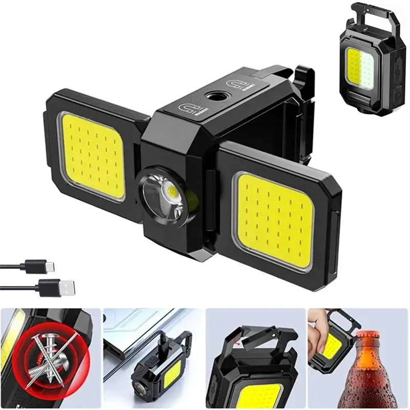 Mini lampe de poche LED PUISSANTE - Triple éclairage
