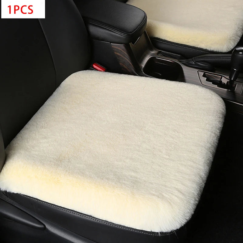 Lot de 3 Coussins Assises de Voiture Fourrure - Doux et Confortables