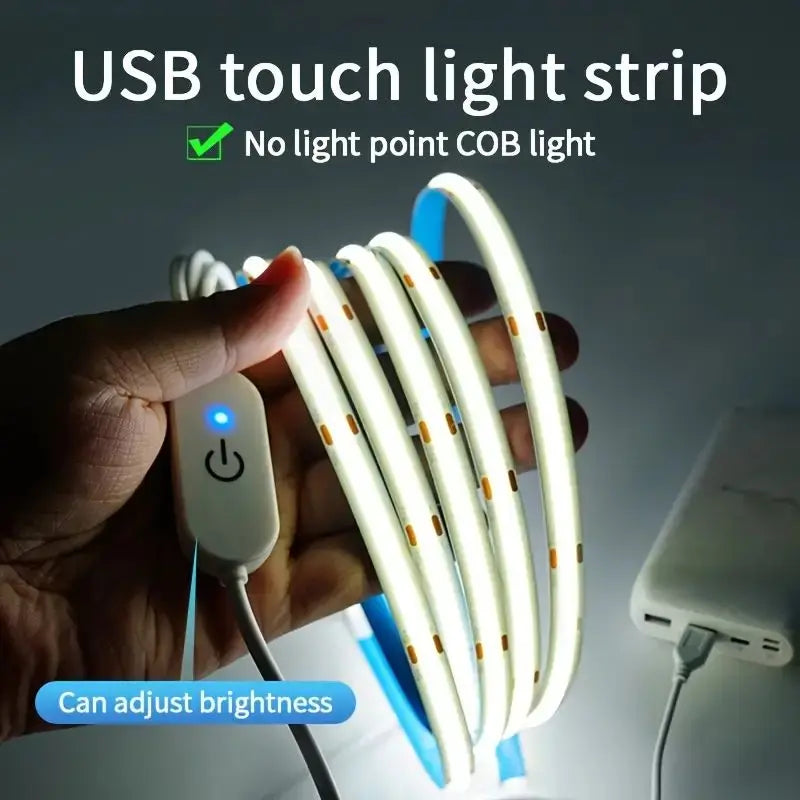 Bande LED USB Tactile à Intensité Réglable