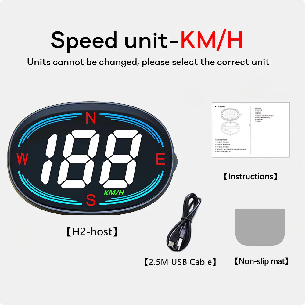 Compteur de vitesse numérique tête haute pour voiture