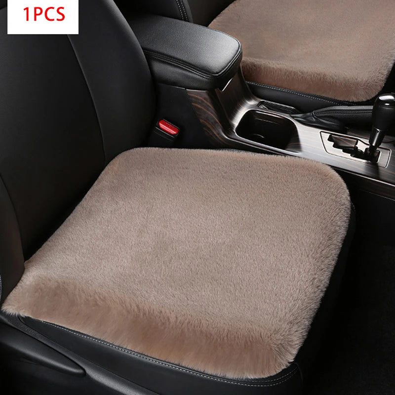 Lot de 3 Coussins Assises de Voiture Fourrure - Doux et Confortables