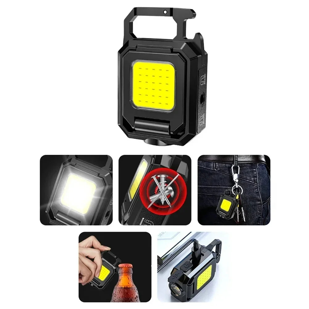 Mini lampe de poche LED PUISSANTE - Triple éclairage
