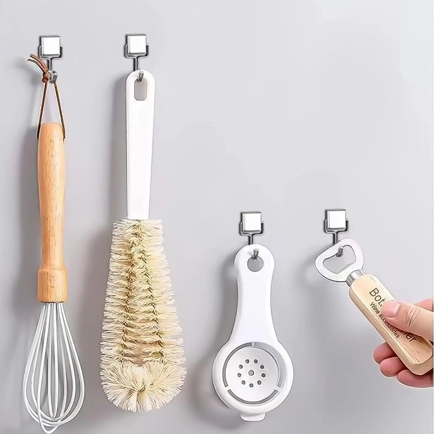 10 Crochets Magnétiques Muraux – Clés, Ustensiles, Accessoires