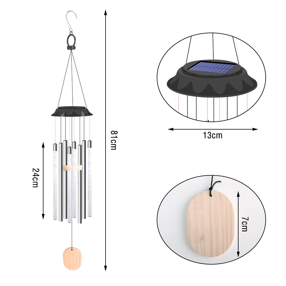 Carillons musicaux alimentés par énergie solaire