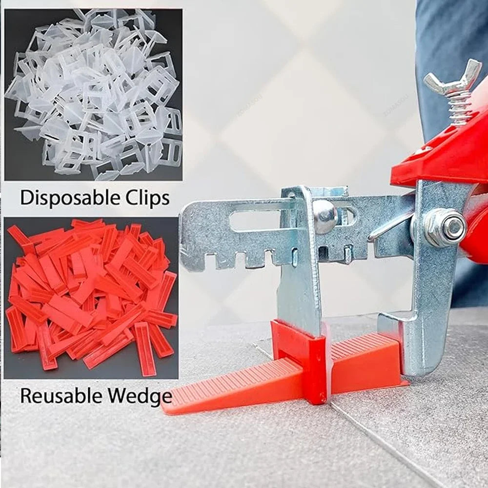 Kit Complet pour Pose de Carrelage - Cales + Croisillons + Pince