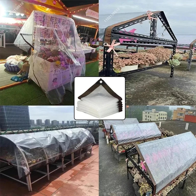 Bâche Transparente Imperméable Ultra-Résistante Multi-Usages
