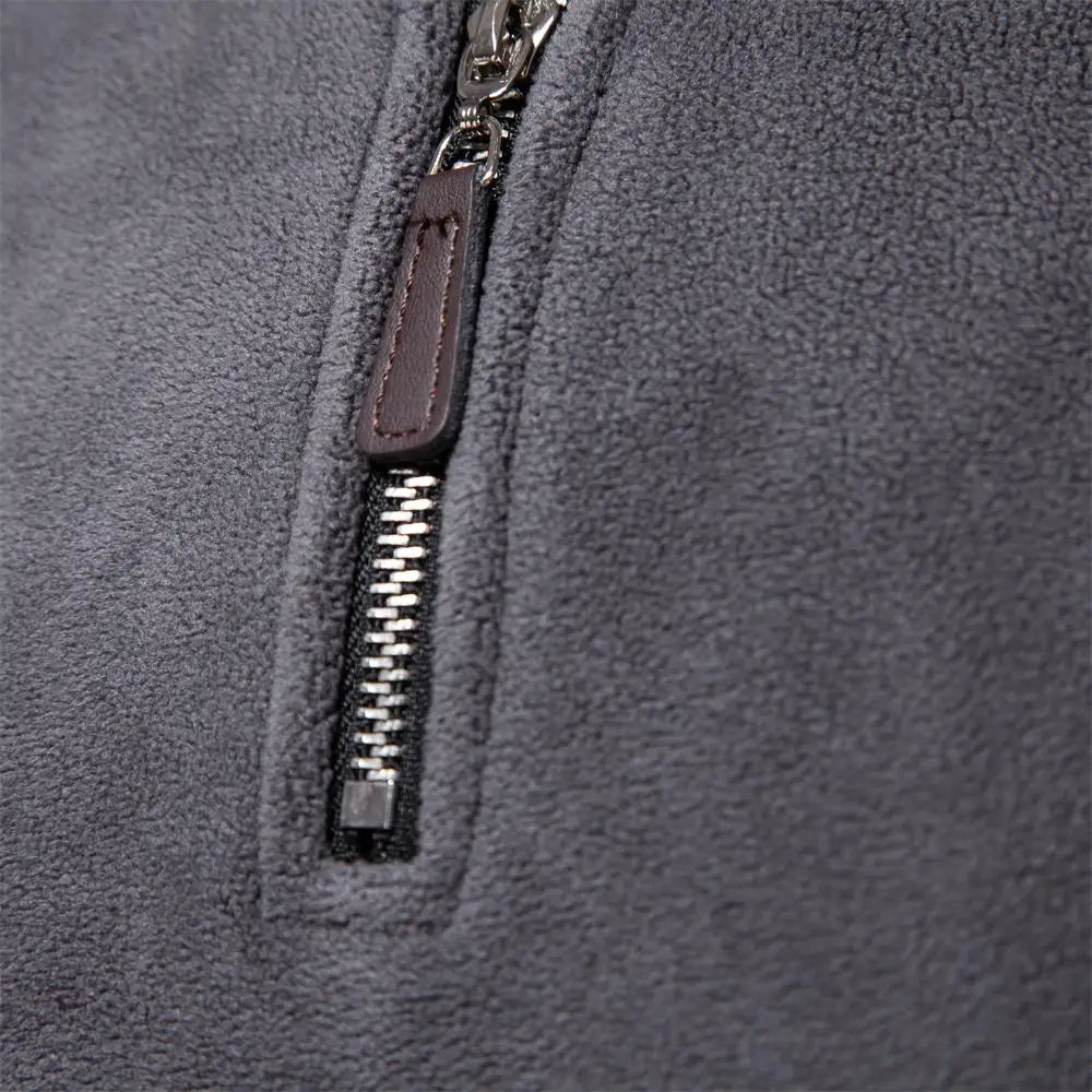 Pull polaire col cheminé à zip