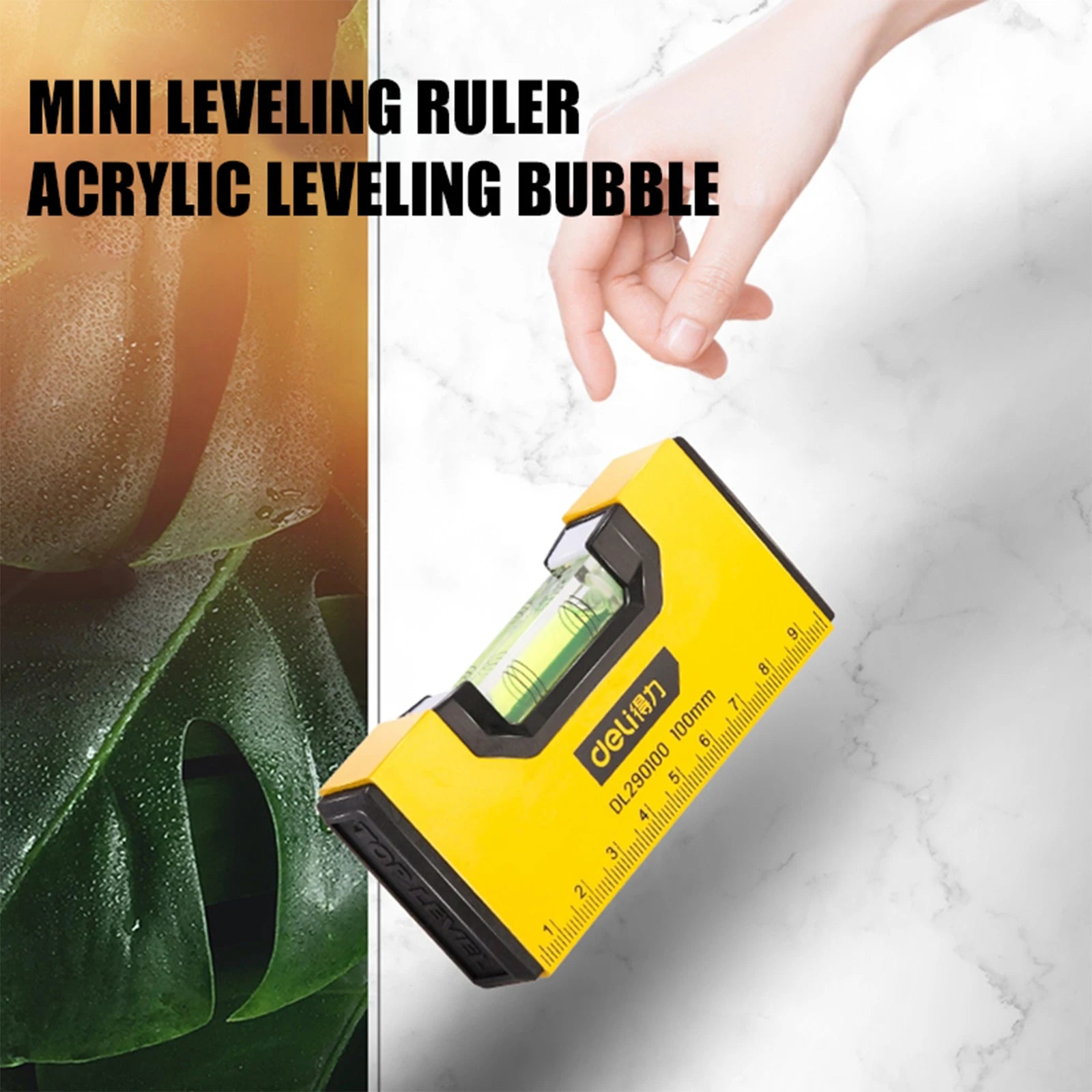 Mini Niveau à Bulle Compact en Aluminium